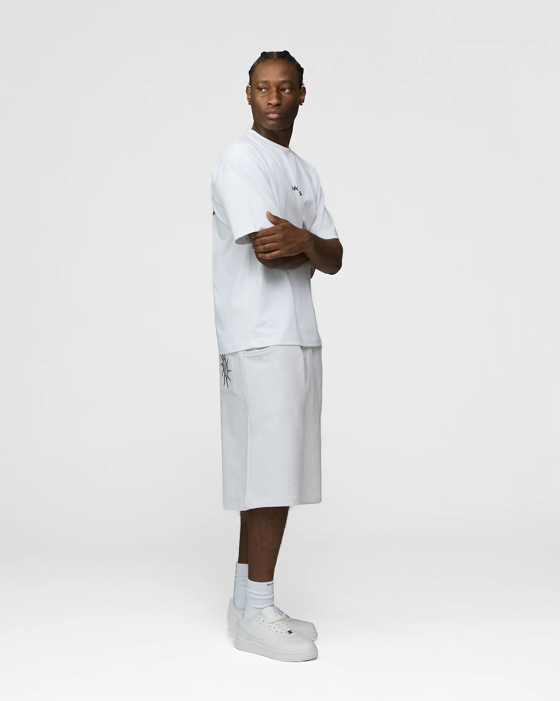 Infinity Sun Baggy Sweatshorts - Ash