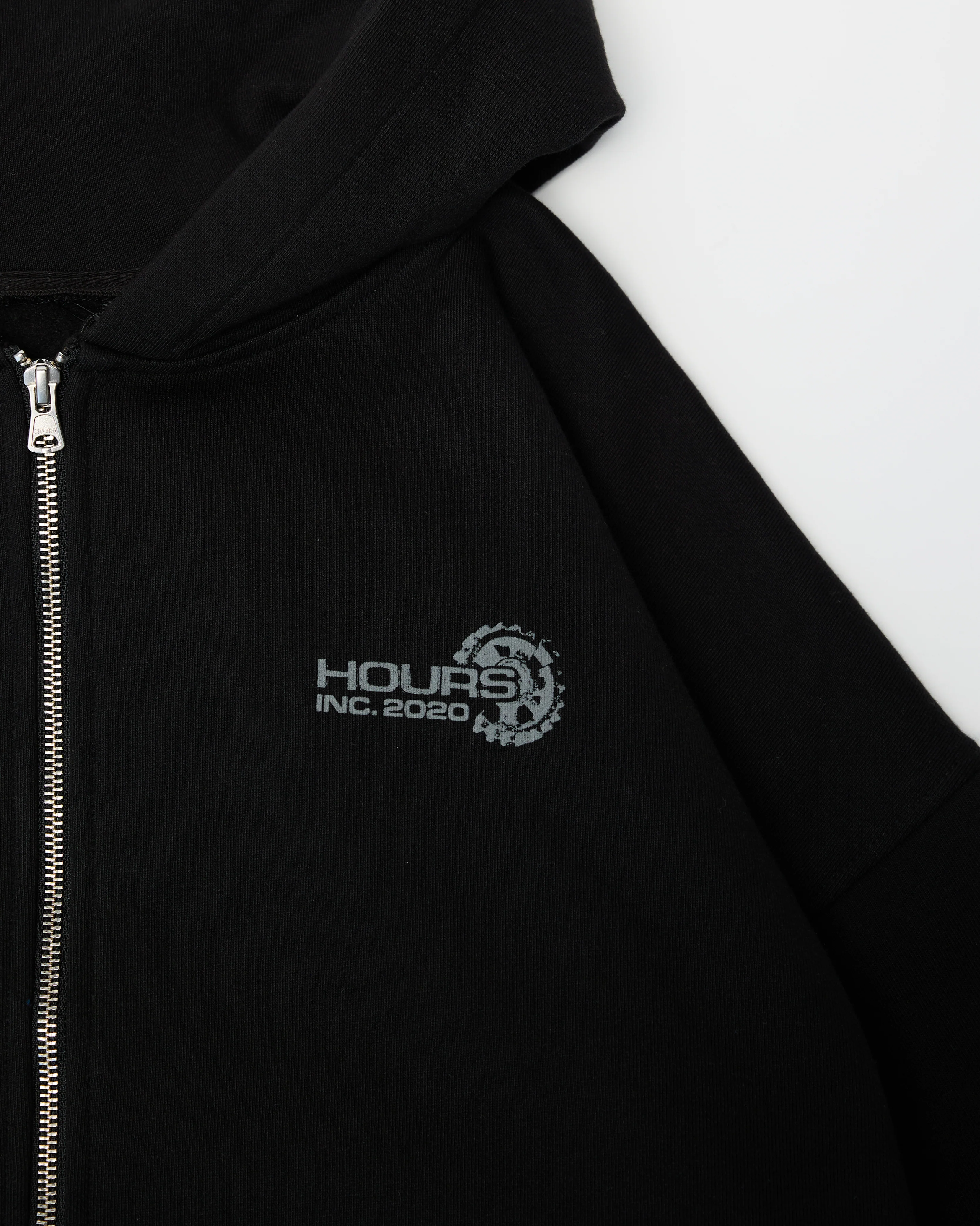 Machine Zip Hoodie - Black