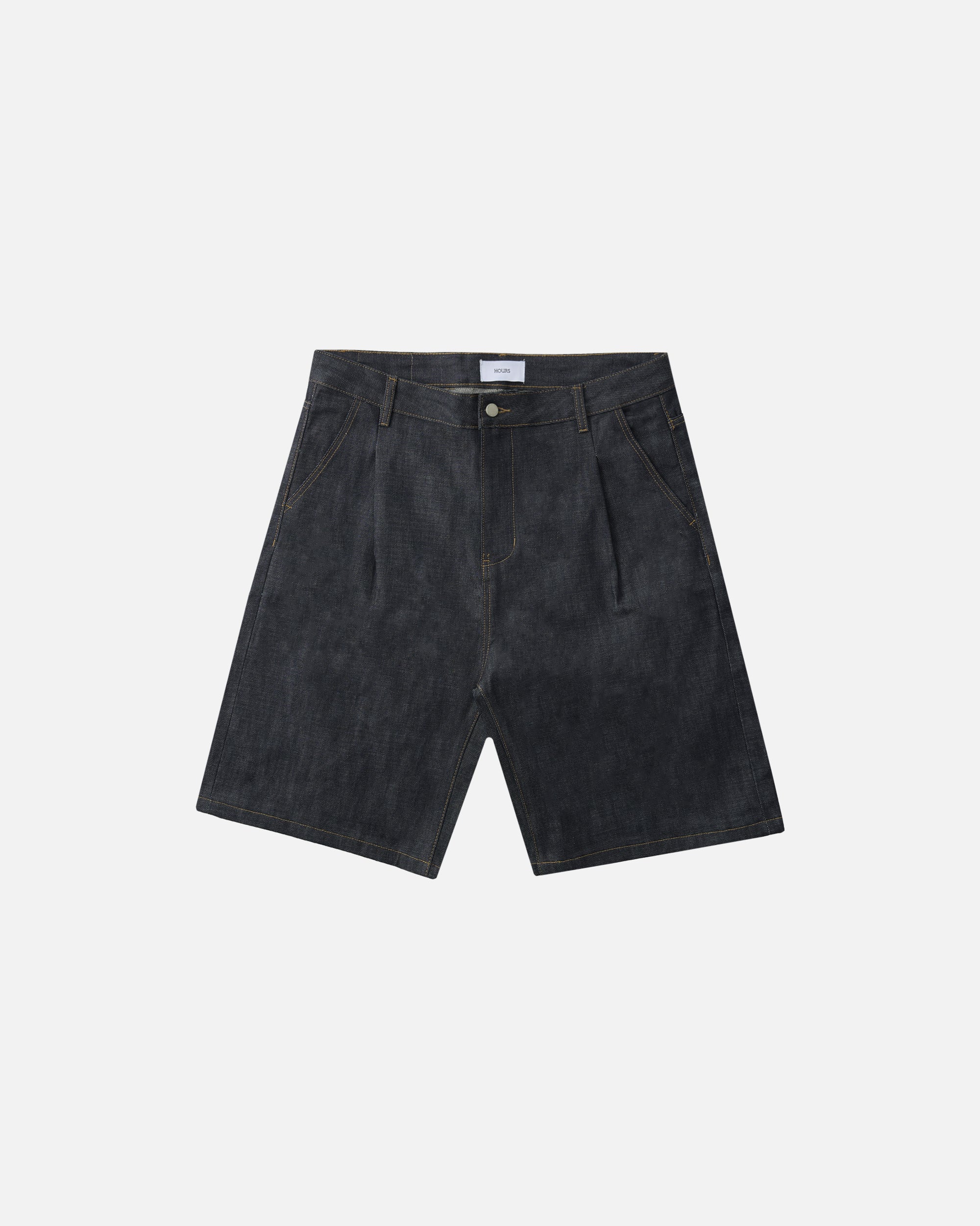 390-raw-denim-shorts-indigo-1.jpg Raw Denim Shorts - Indigo