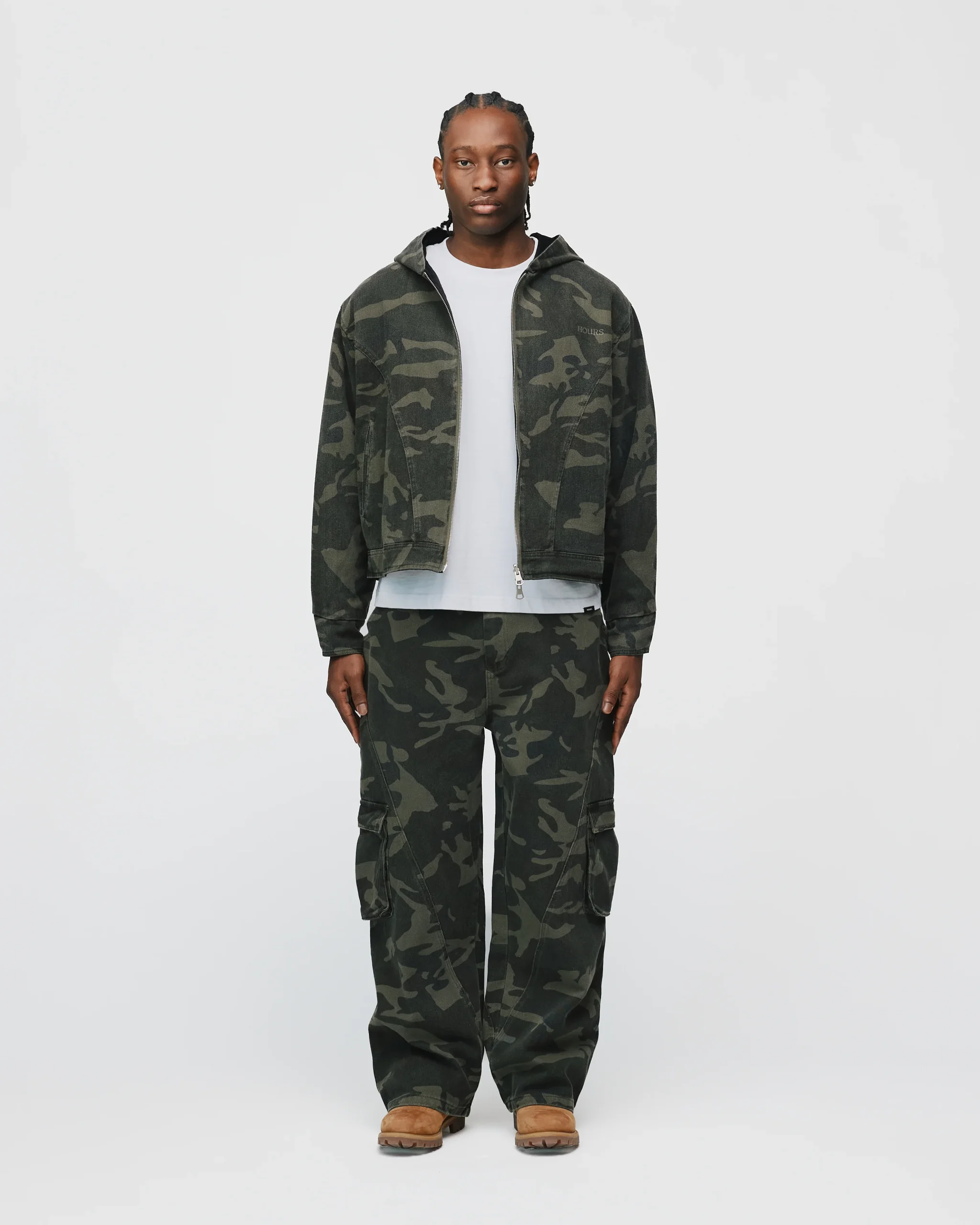 Reversible Hooded Jacket - Camo
