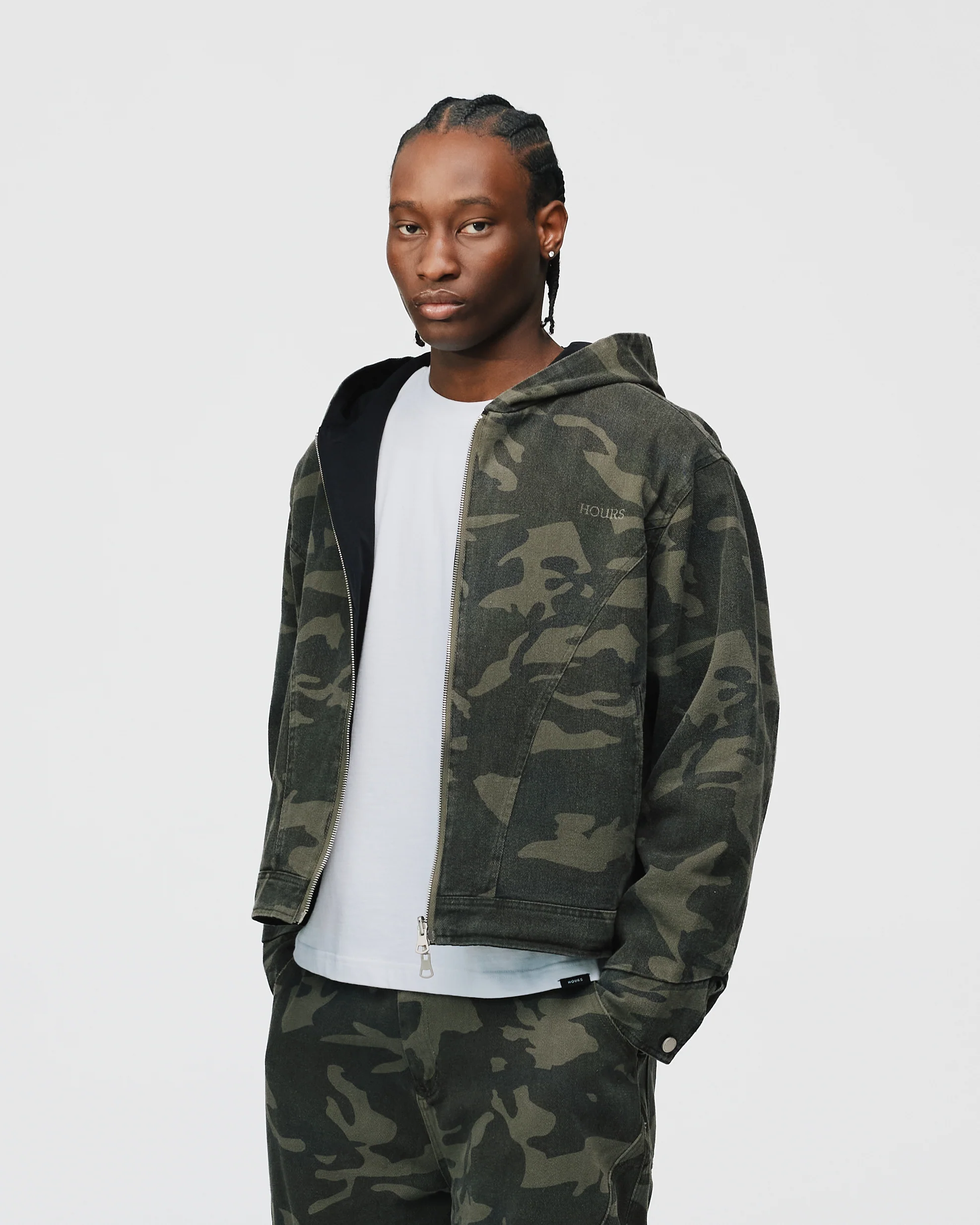 Reversible Hooded Jacket - Camo