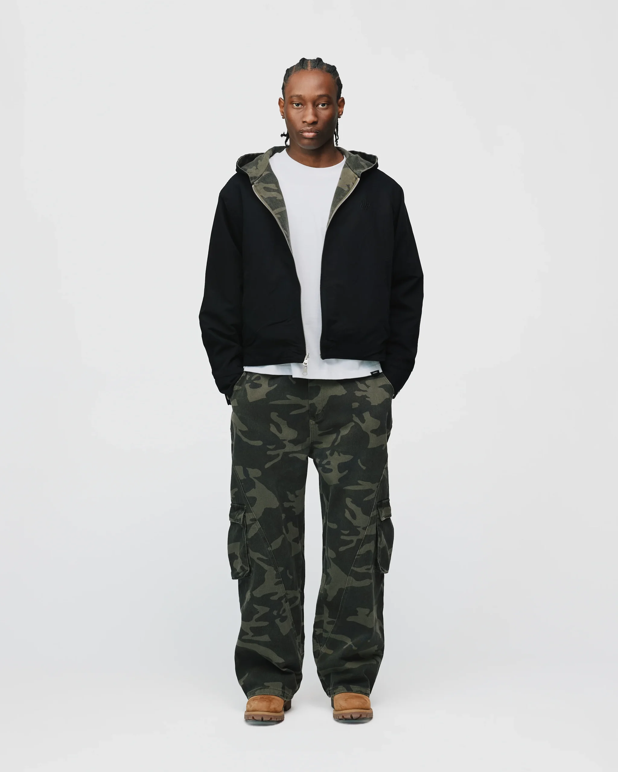 Reversible Hooded Jacket - Camo
