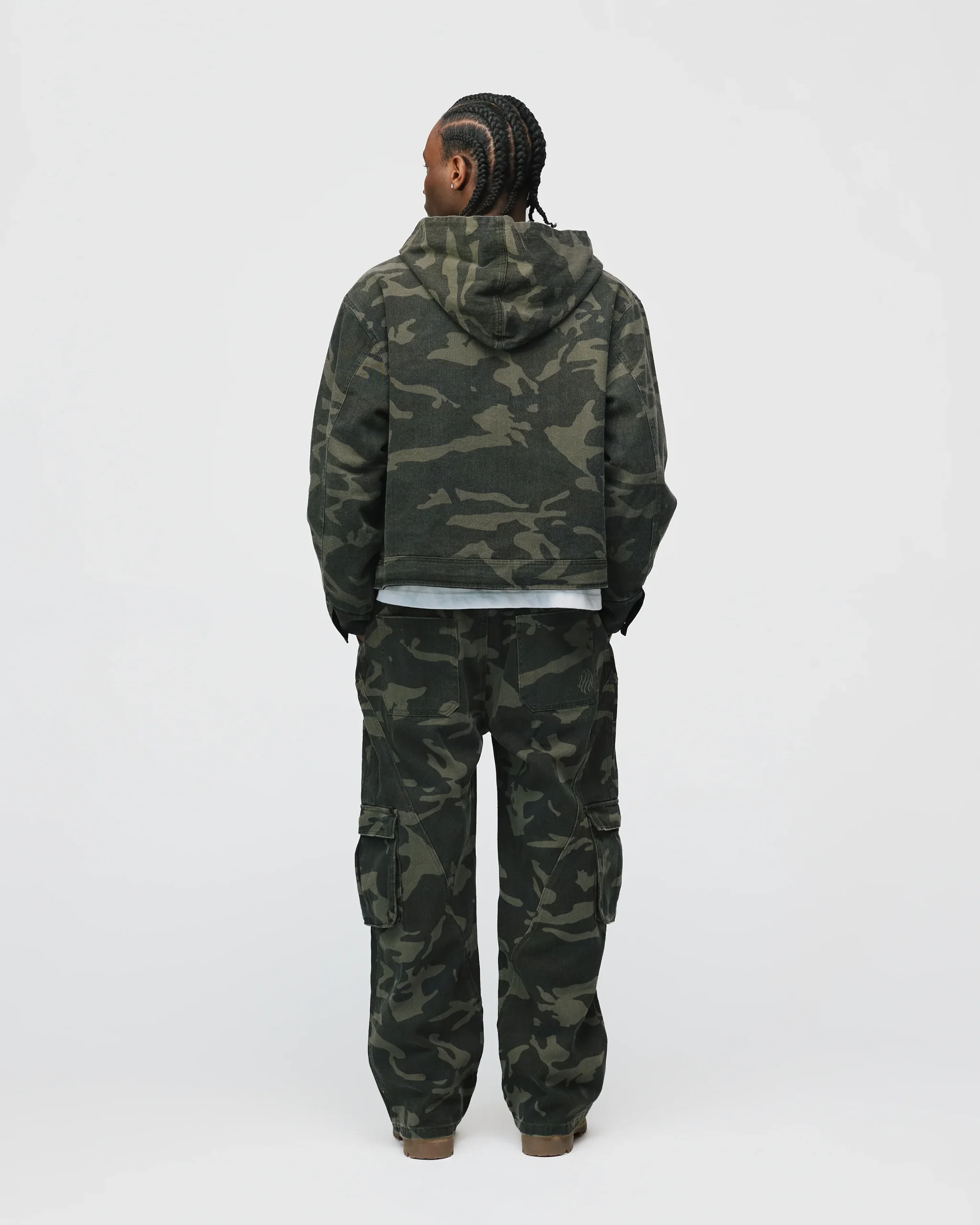 Reversible Hooded Jacket - Camo