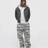 Reversible Hooded Jacket - White Camo