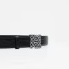 Signature Belt - Crocodile Black