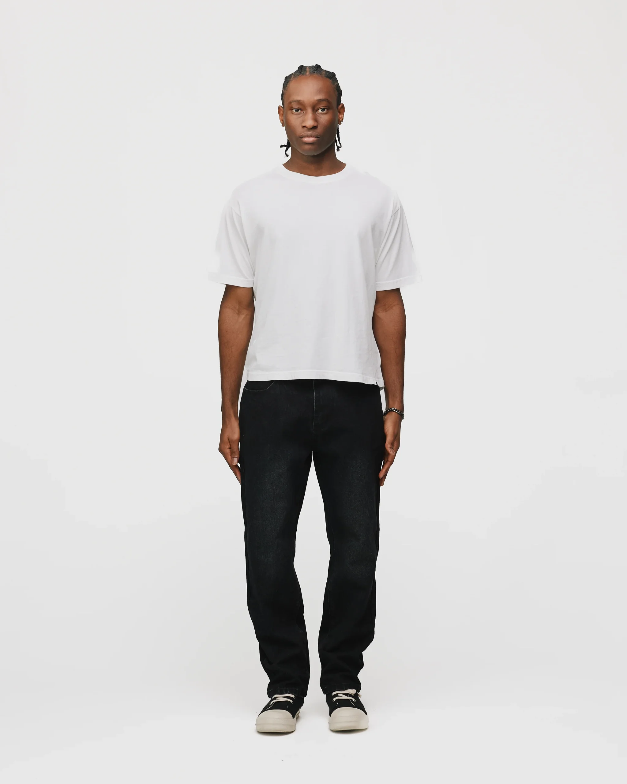 Slim Denim Pants - Washed Black