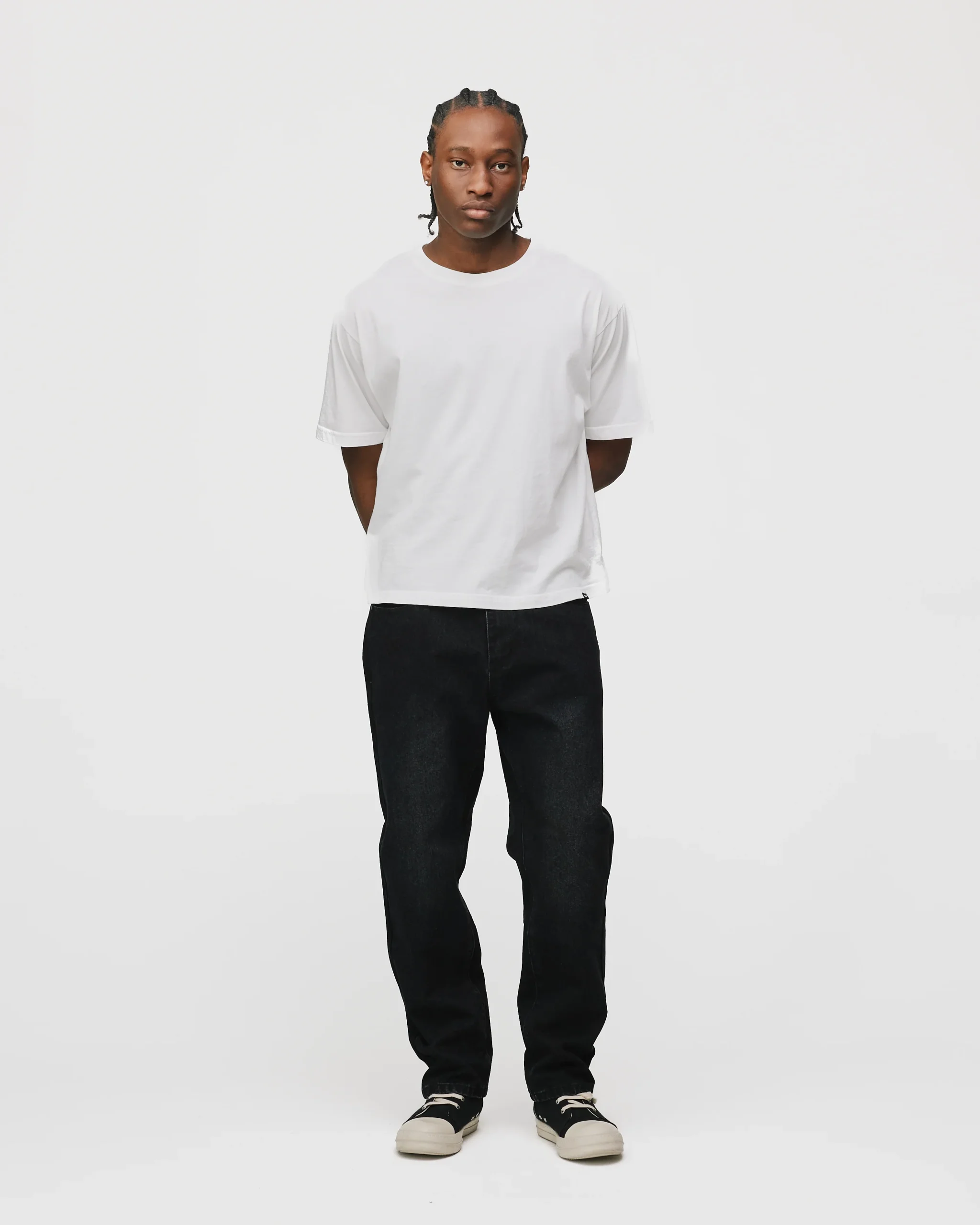 Slim Denim Pants - Washed Black