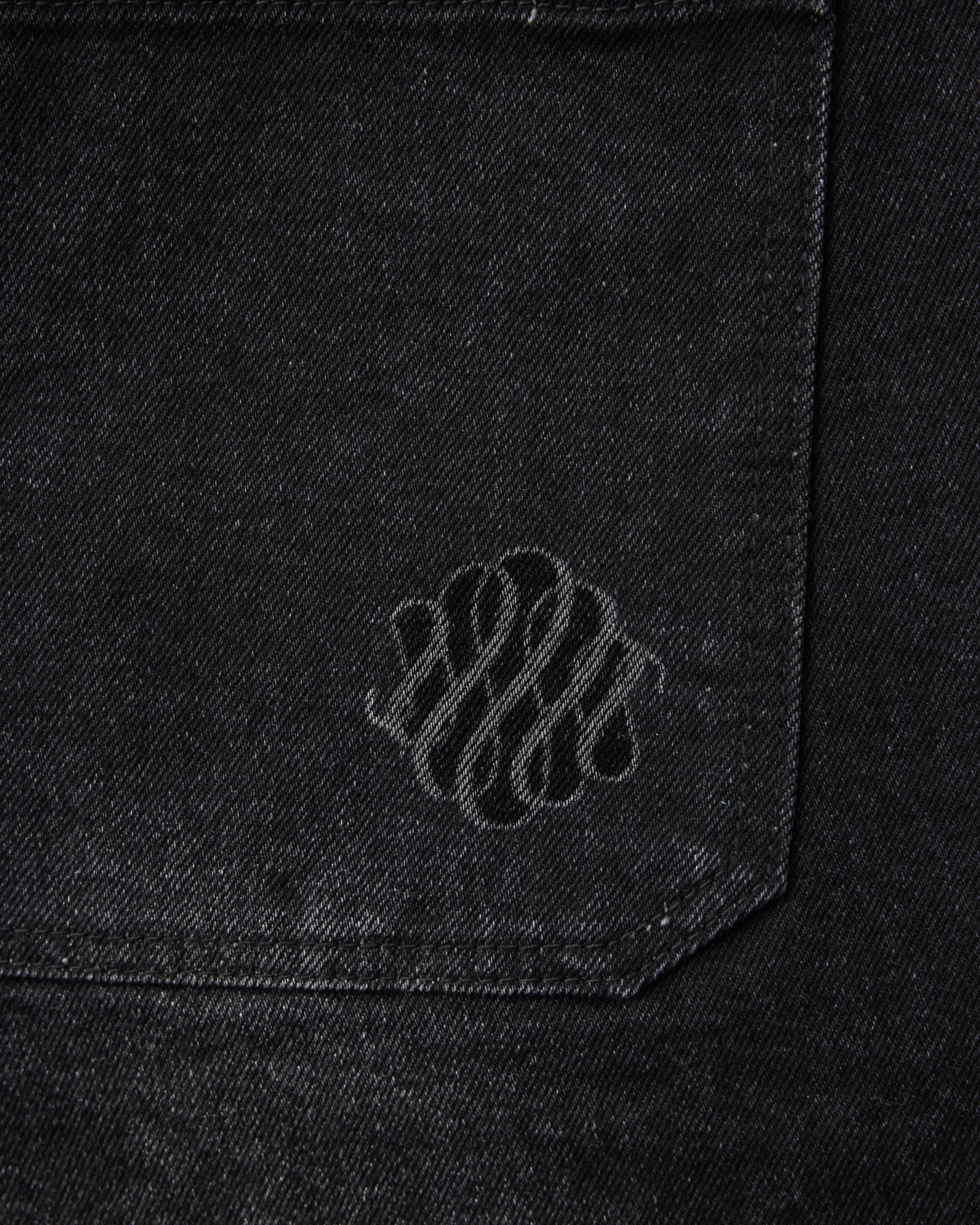 Slim Denim Pants - Washed Black