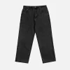 Baggy Denim Pants - Washed Black