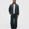Baggy Denim Pants - Washed Black