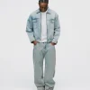 Baggy Denim Pants - Washed Blue