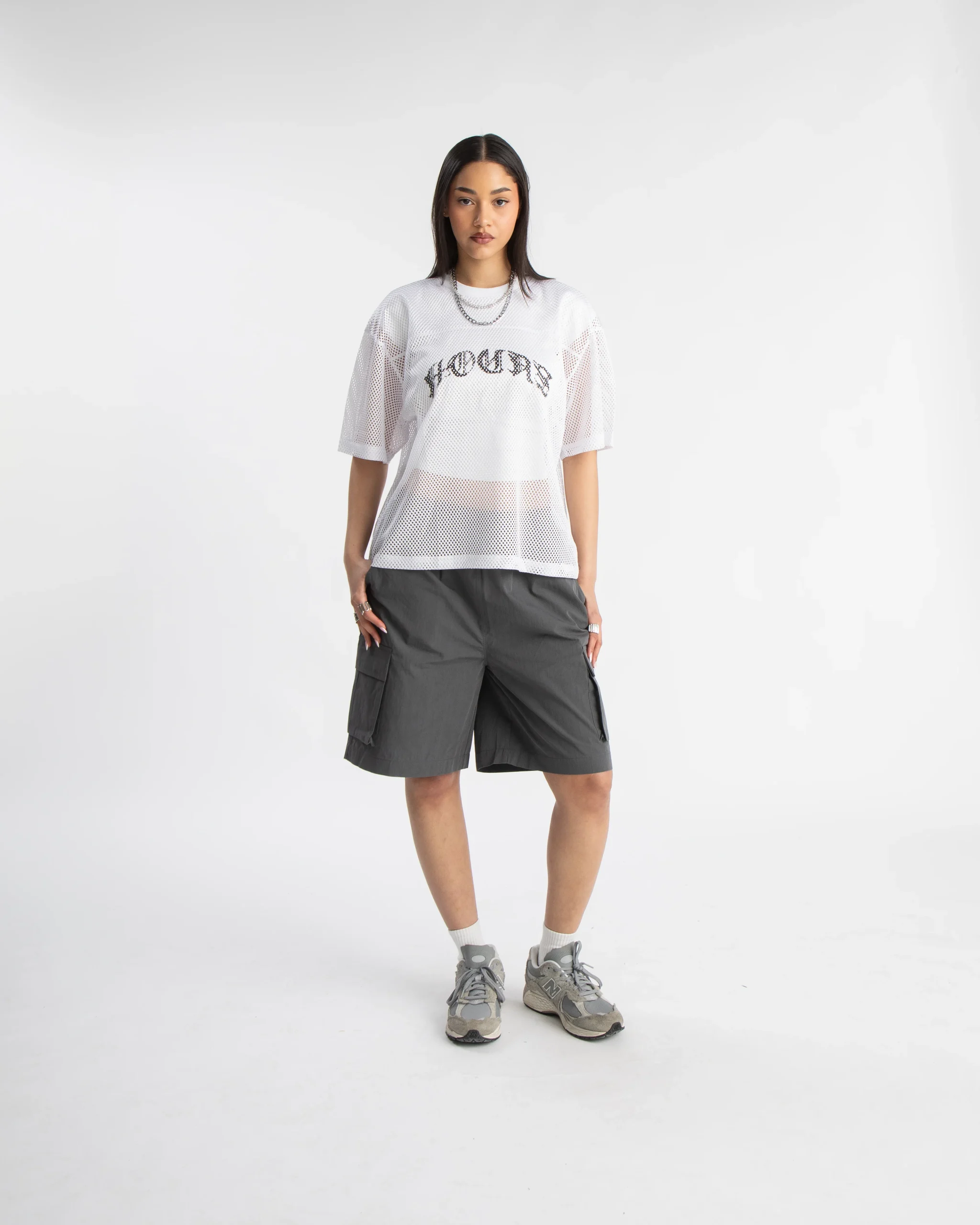 527-baggy-nylon-shorts-charcoal-3.webp Baggy Nylon Shorts - Charcoal
