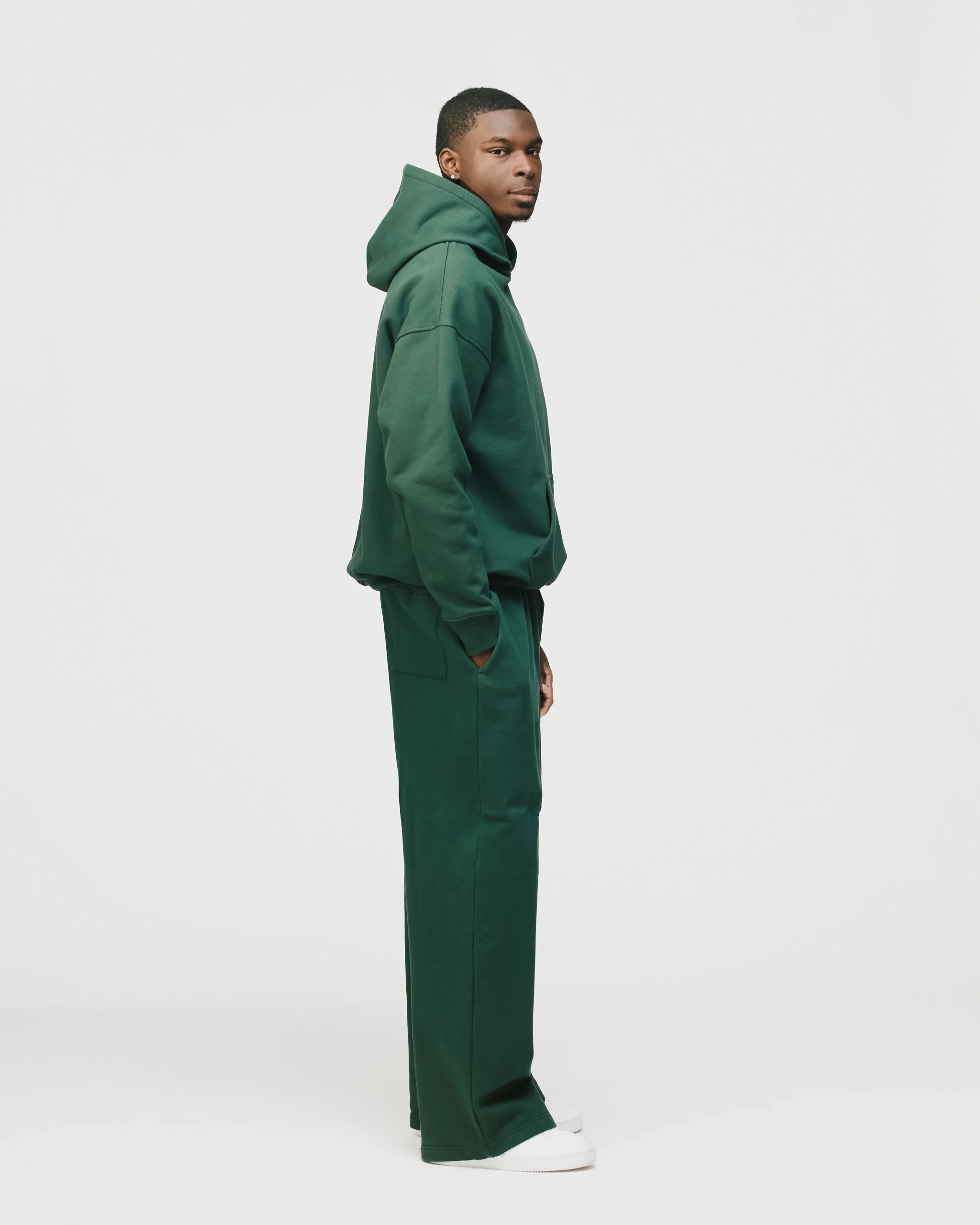Baggy Sweatpants - Forest Green