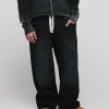 Baggy Sweatpants - Sunfaded Black