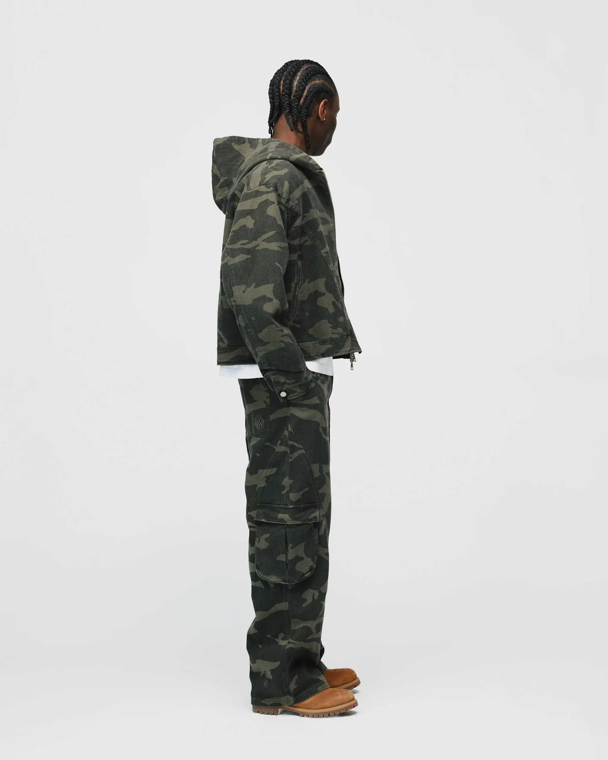 Baggy Cargo Pants - Camo