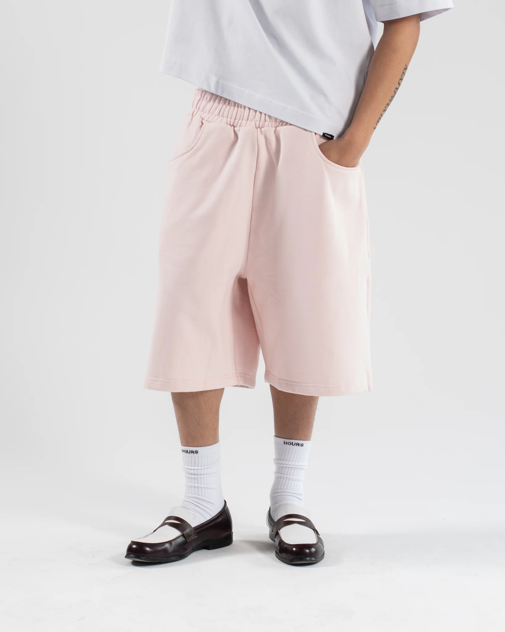 Baggy Sweatshorts - Blush