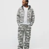 Baggy Cargo Pants - White Camo