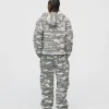 Baggy Cargo Pants - White Camo