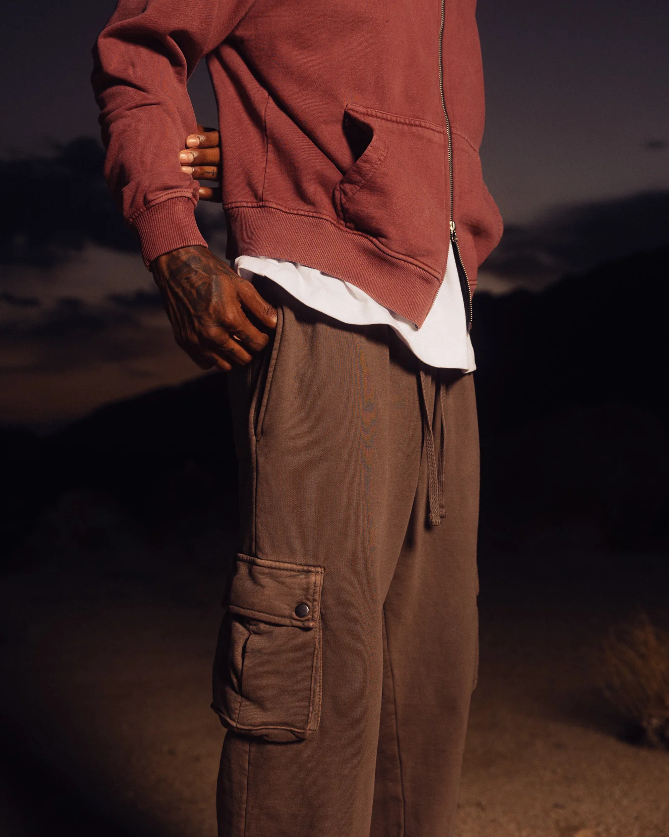 692-cargo-sweatpants-vintage-brown-6.webp Cargo Sweatpants - Vintage Brown