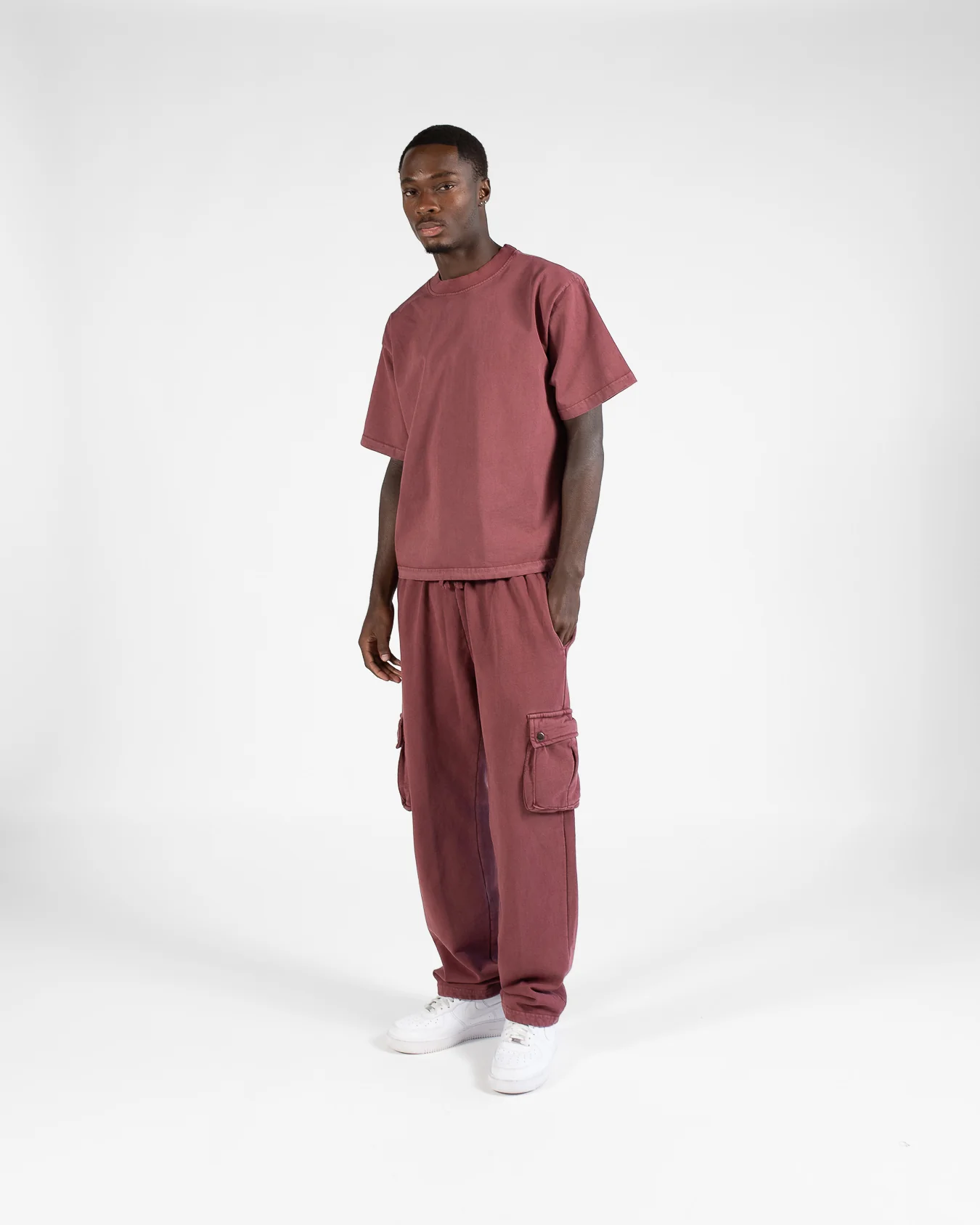 698-cargo-sweatpants-vintage-burgundy-2.webp Cargo Sweatpants - Vintage Burgundy