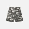 Baggy Cargo Shorts - White Camo