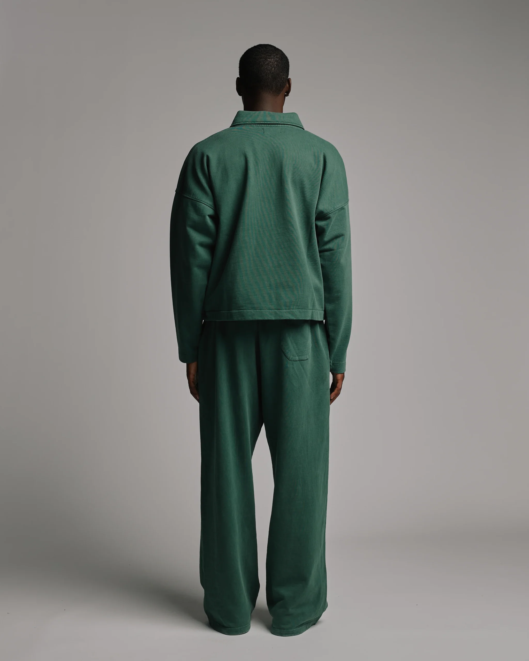 Collared Full Zip - Vintage Green