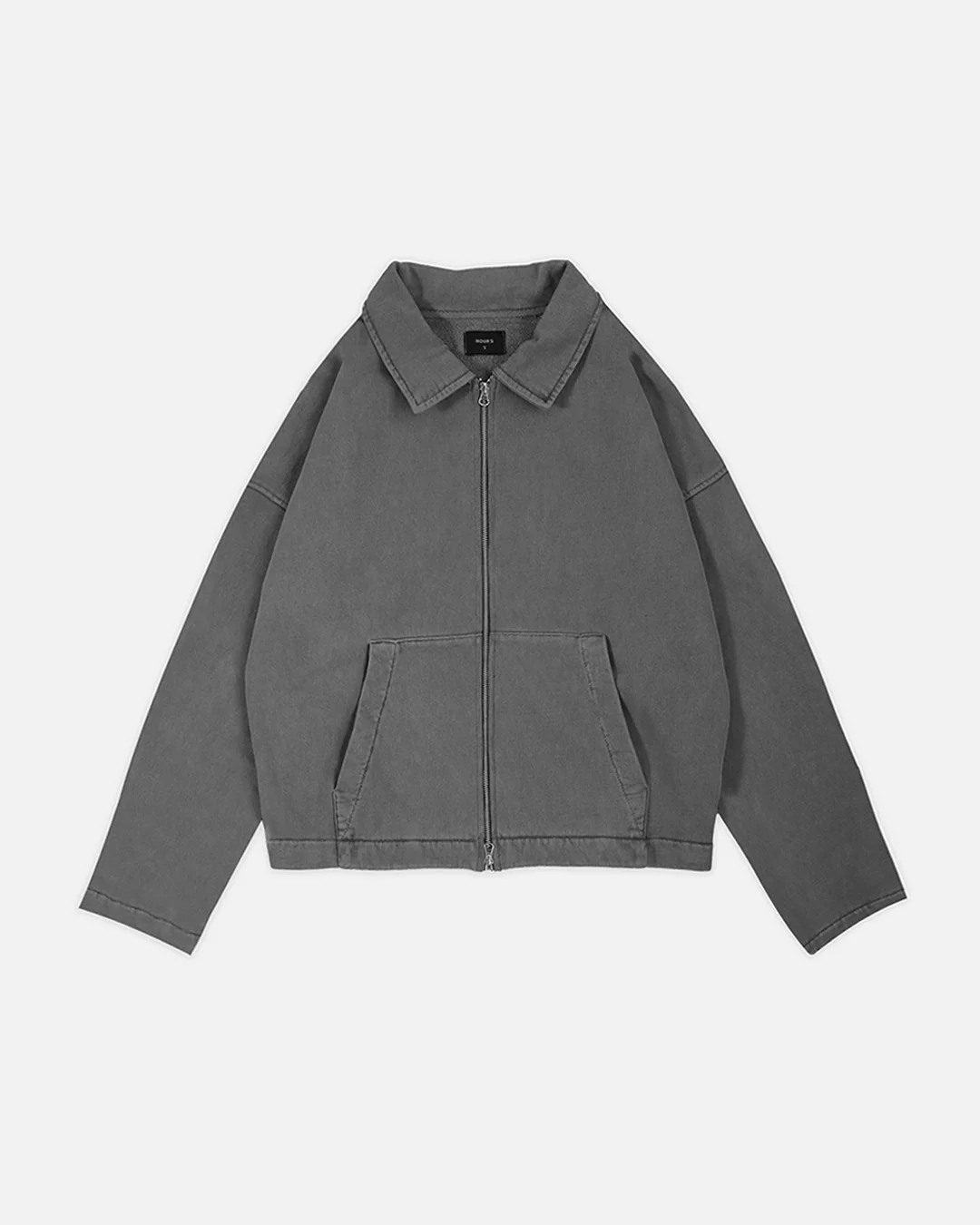822-collared-full-zip-vintage-grey-1.webp Collared Full Zip - Vintage Grey