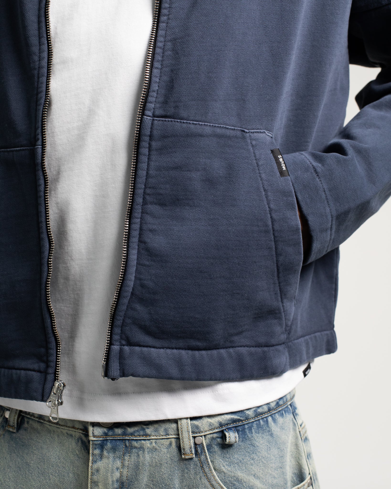 Collared Full Zip - Vintage Navy