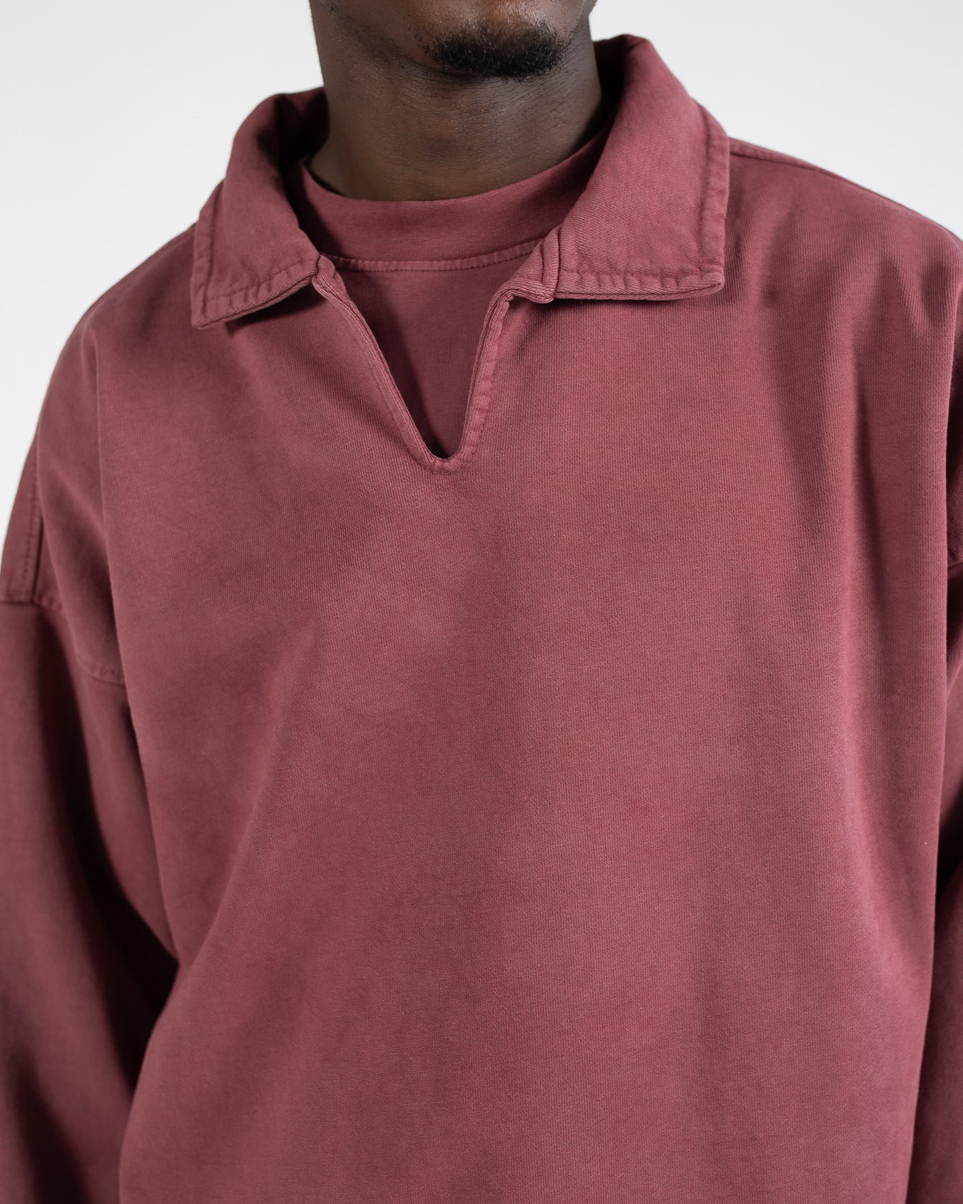 834-collared-sweater-vintage-burgundy-4.jpg Collared Sweater - Vintage Burgundy