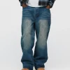 Baggy Denim Pants - Mid Blue