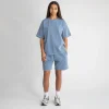 Cotton Shorts - Vintage Blue