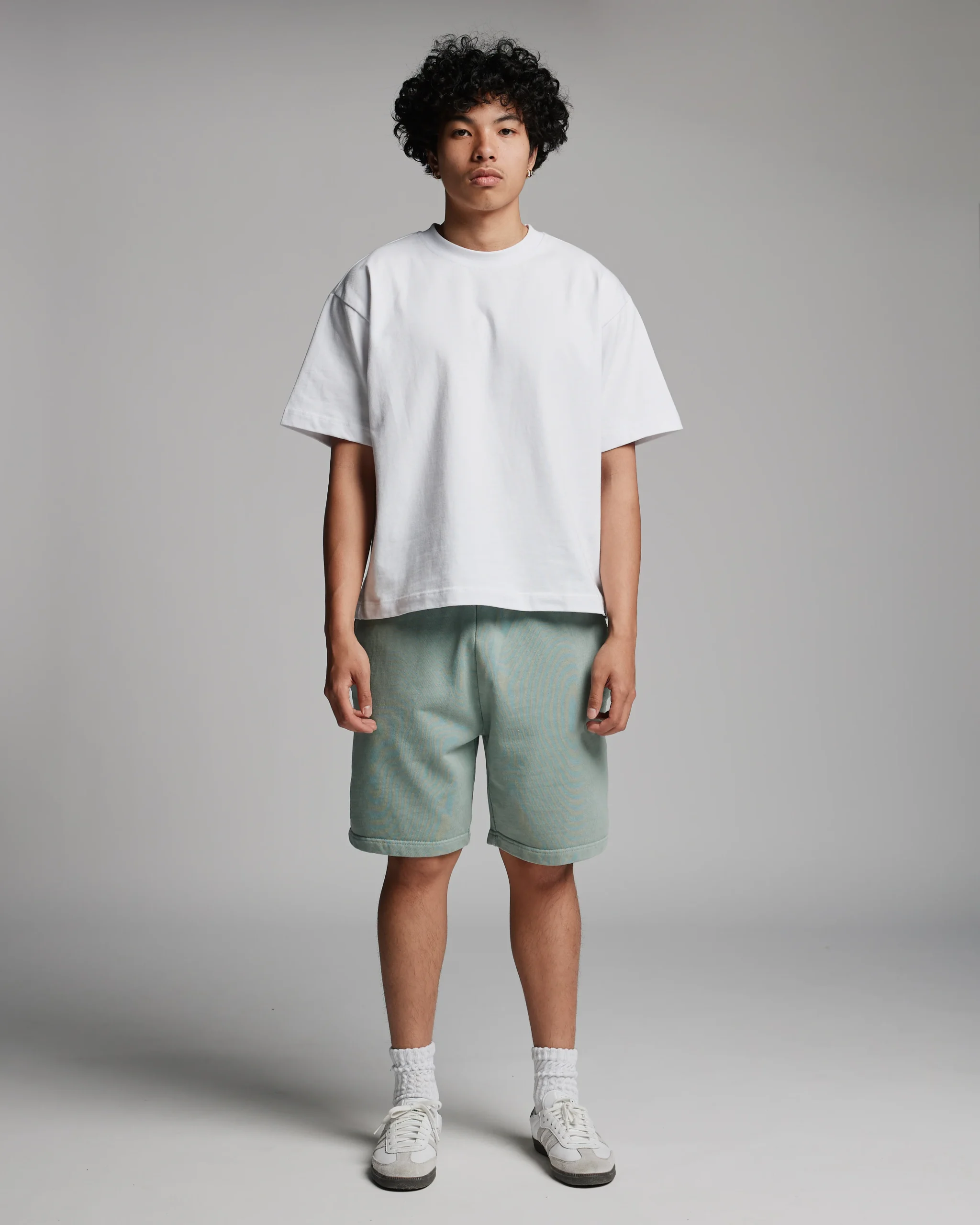 Cotton Shorts - Vintage Sage