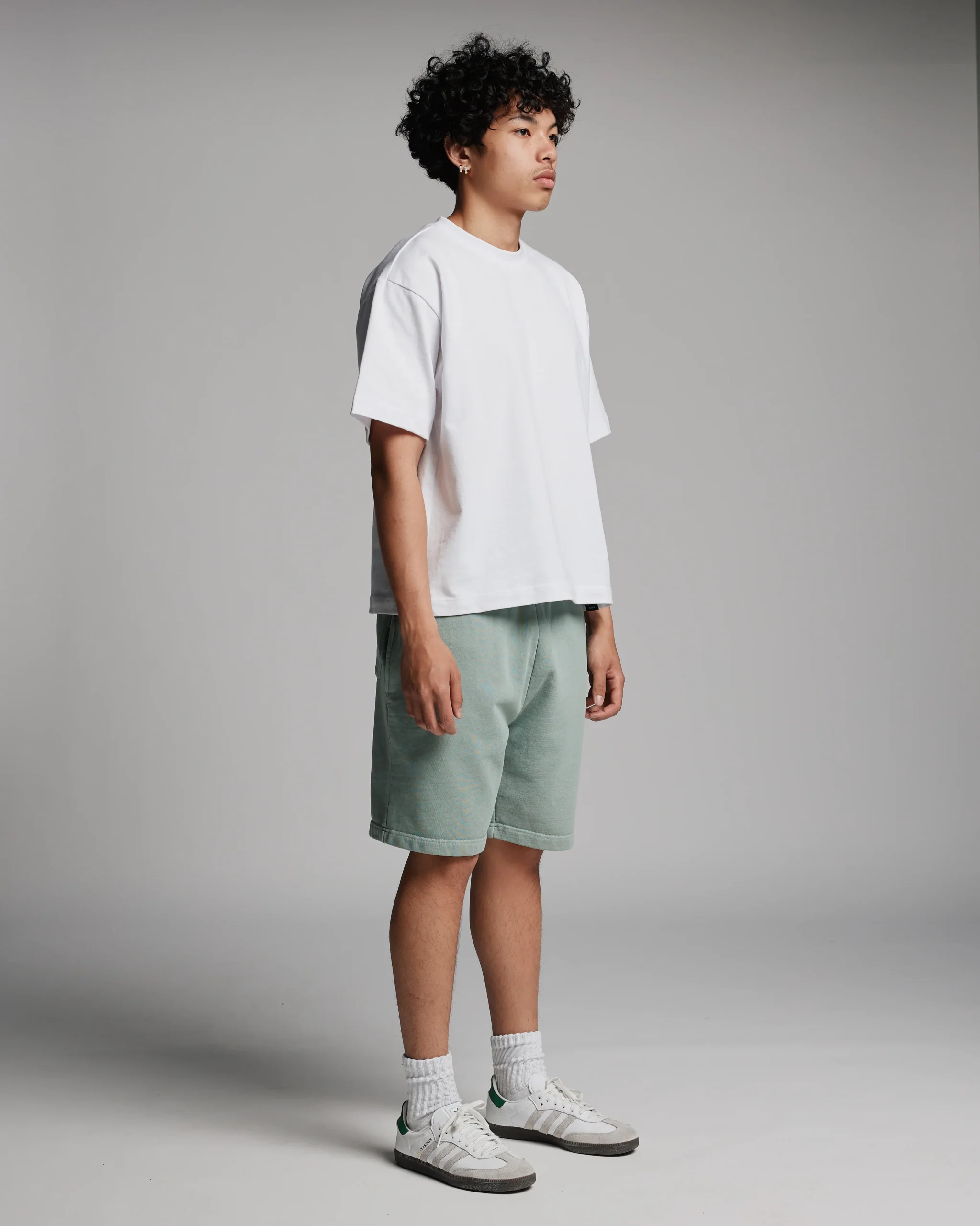 Cotton Shorts - Vintage Sage