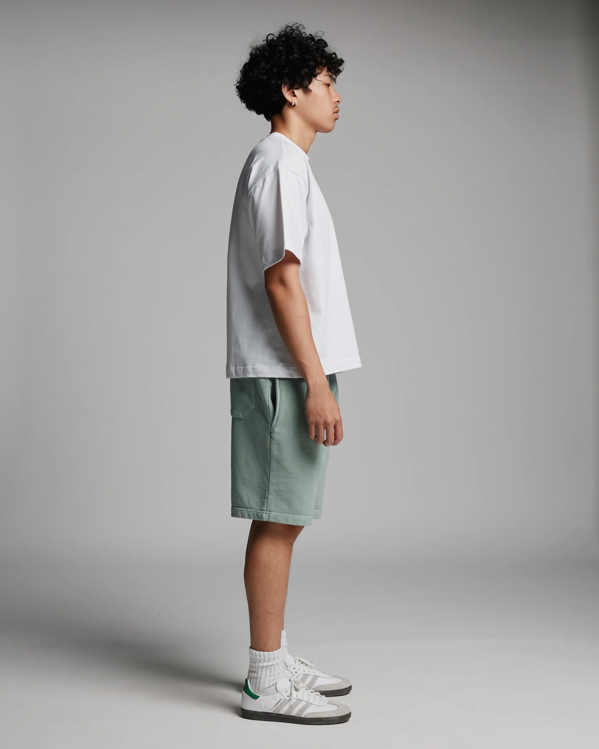 Cotton Shorts - Vintage Sage