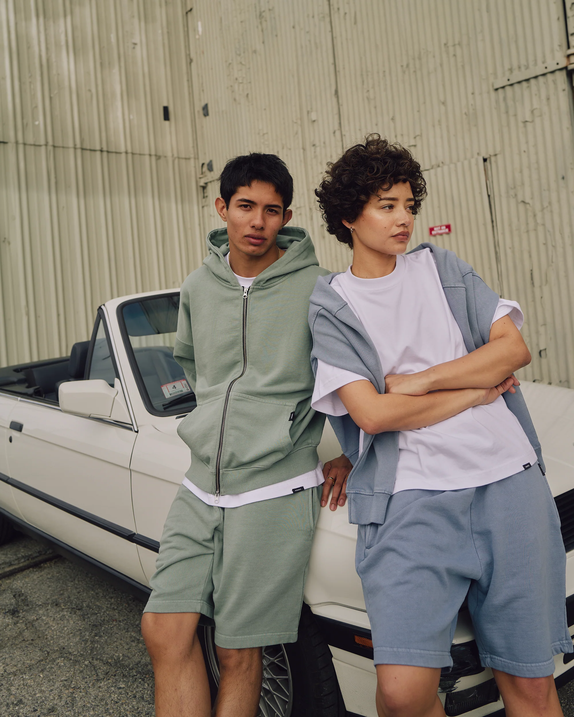 Cotton Shorts - Vintage Sage
