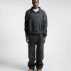 Cropped 1/4 Zip - Vintage Black