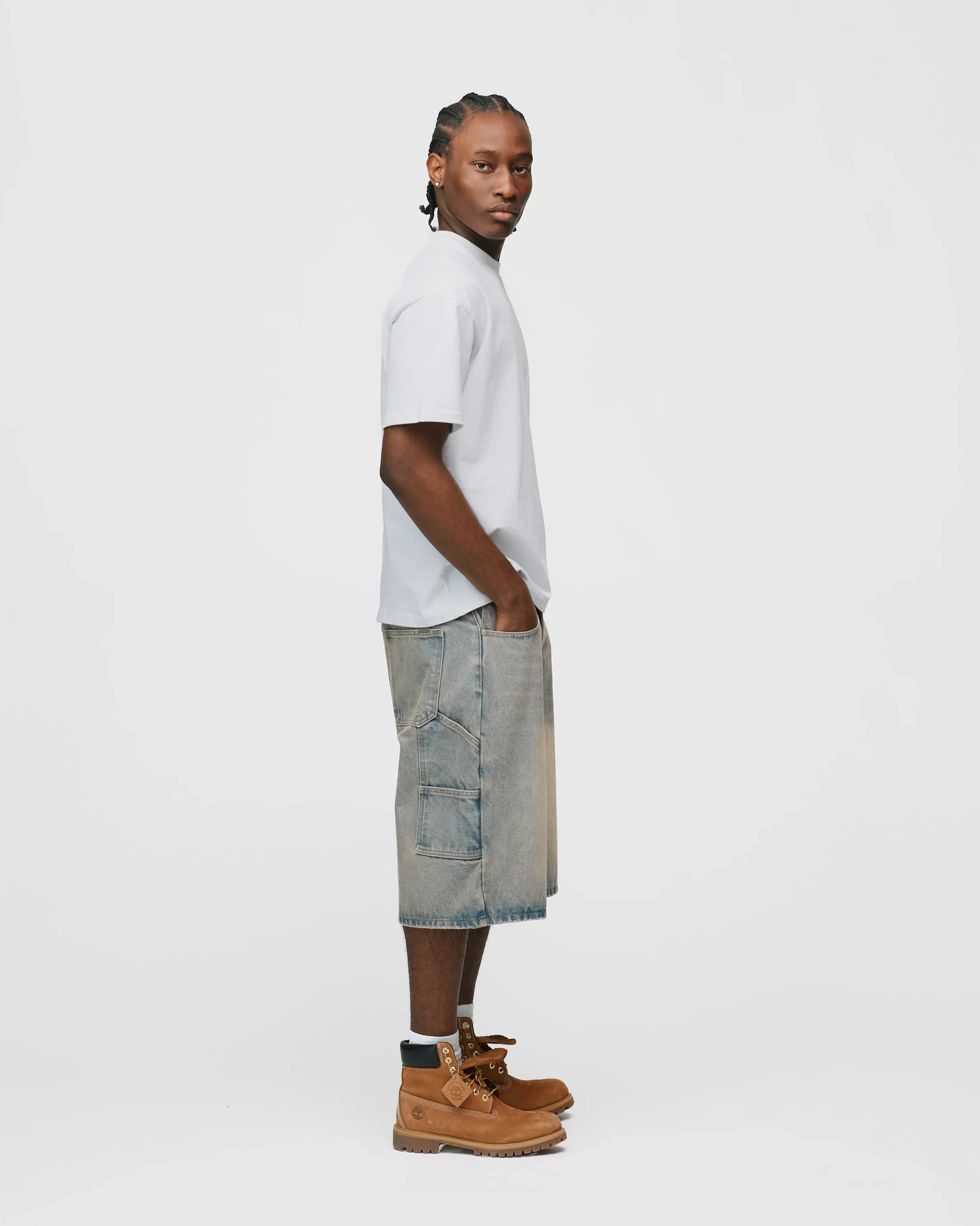 Baggy Denim Shorts - Desert Wash