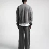 Cropped Crewneck - Vintage Grey