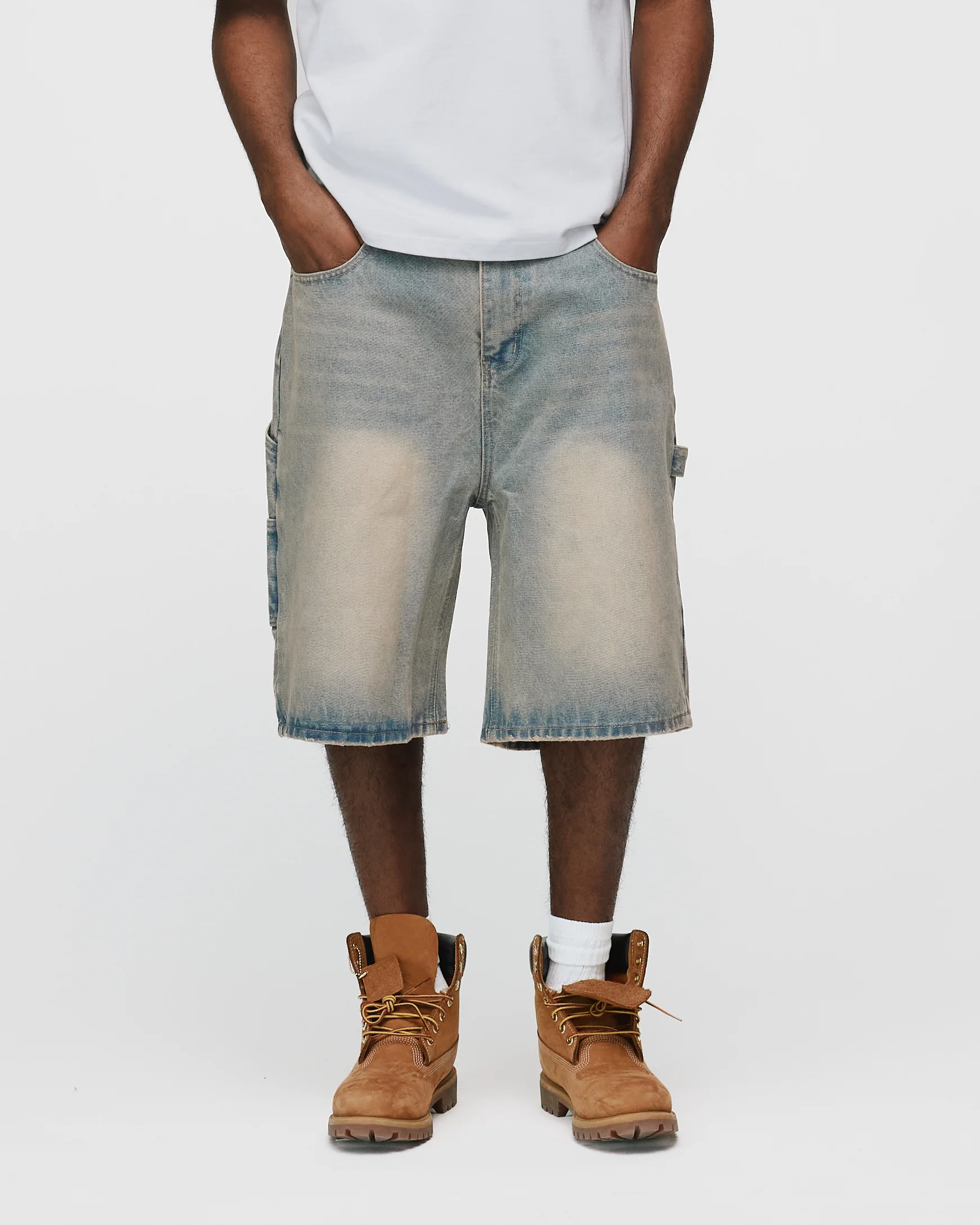 Baggy Denim Shorts - Desert Wash