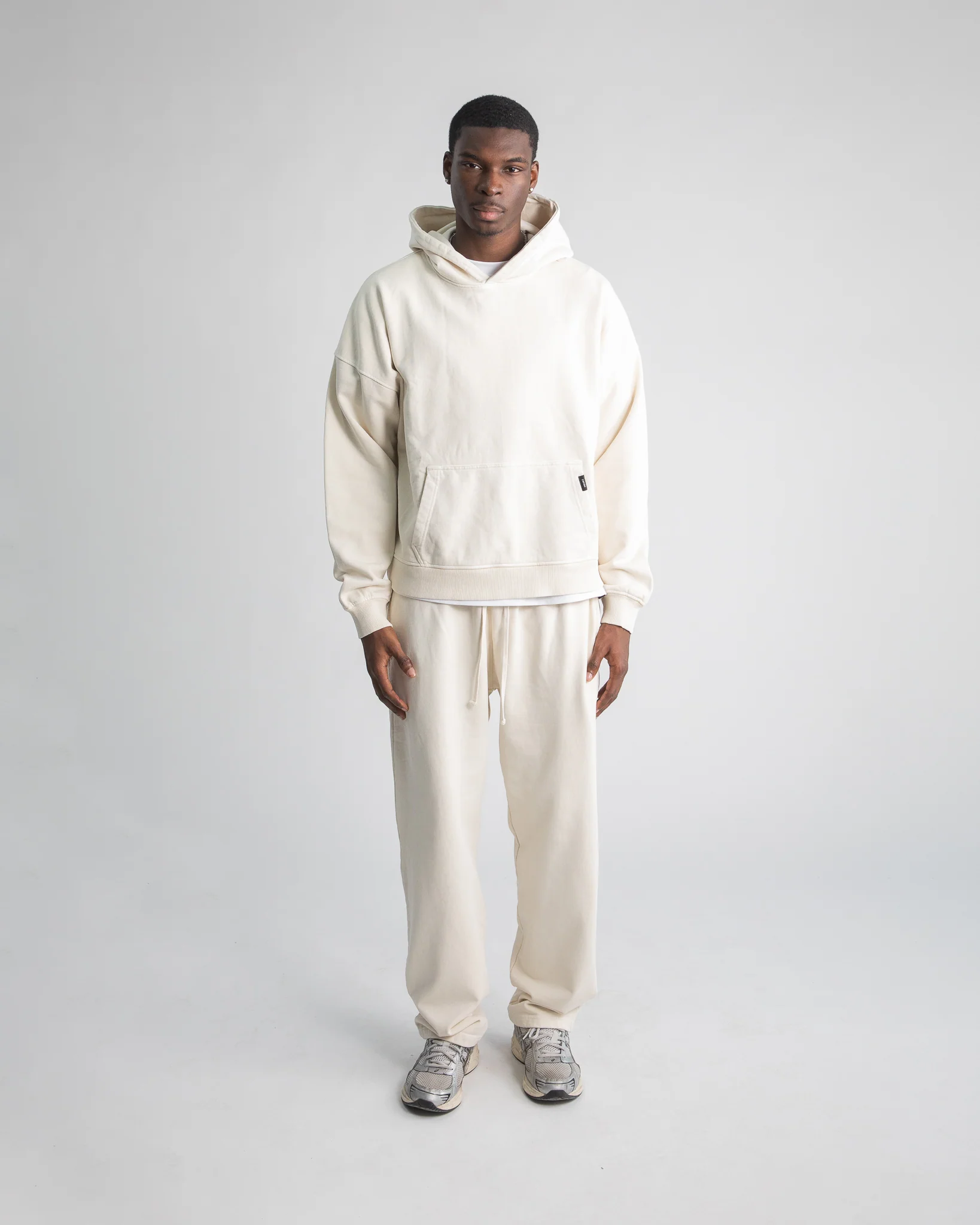 Cropped Hoodie - Vintage Bone