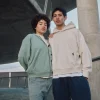 Cropped Hoodie - Vintage Bone
