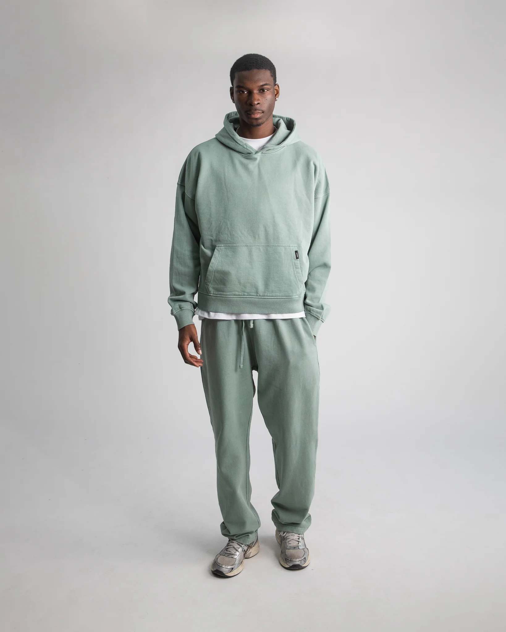Cropped Hoodie - Vintage Sage