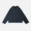 Cropped Long Sleeve - Vintage Navy