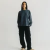 Cropped Long Sleeve - Vintage Navy