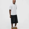 Baggy Denim Shorts - Washed Black