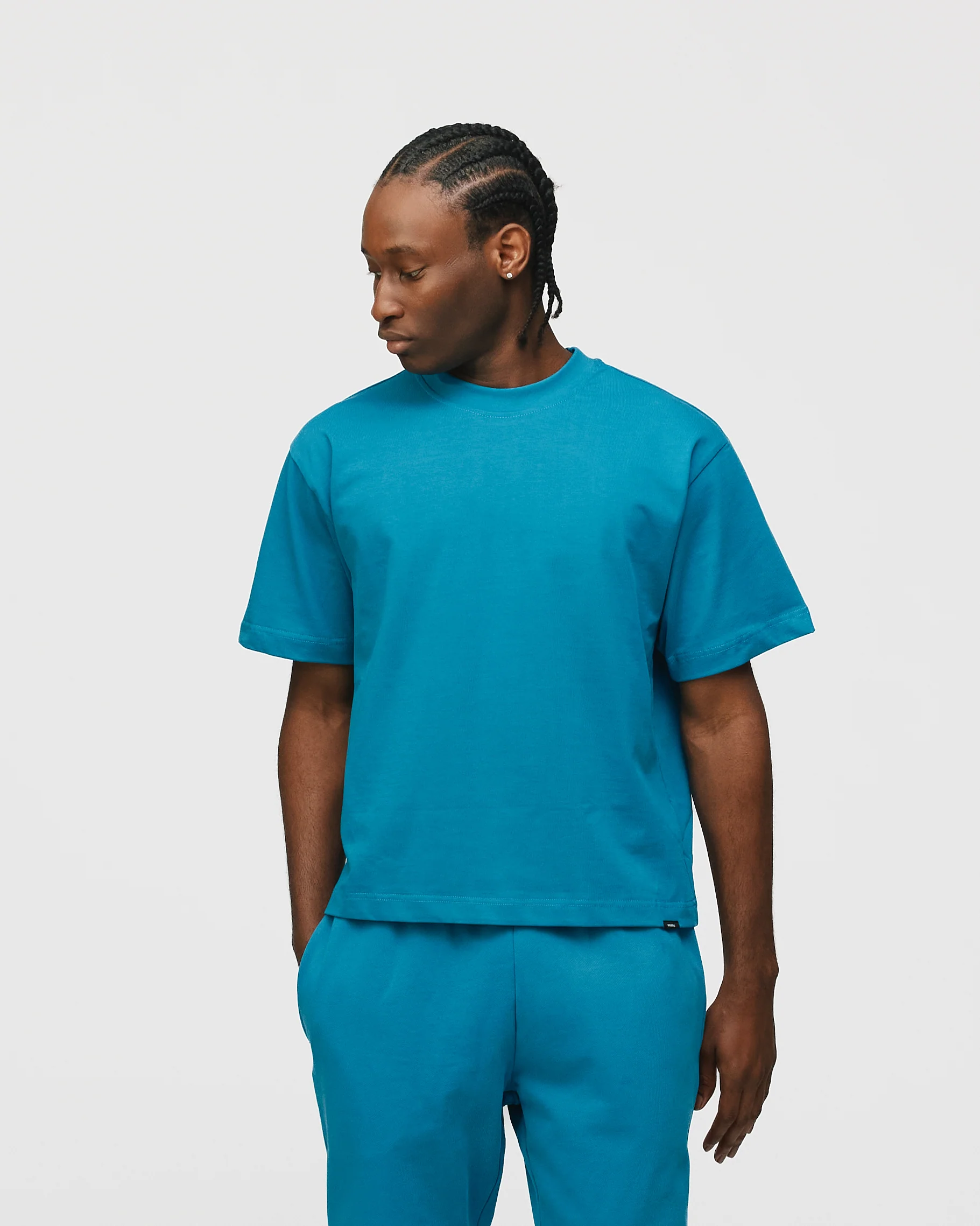 Cropped T-Shirt - Aqua