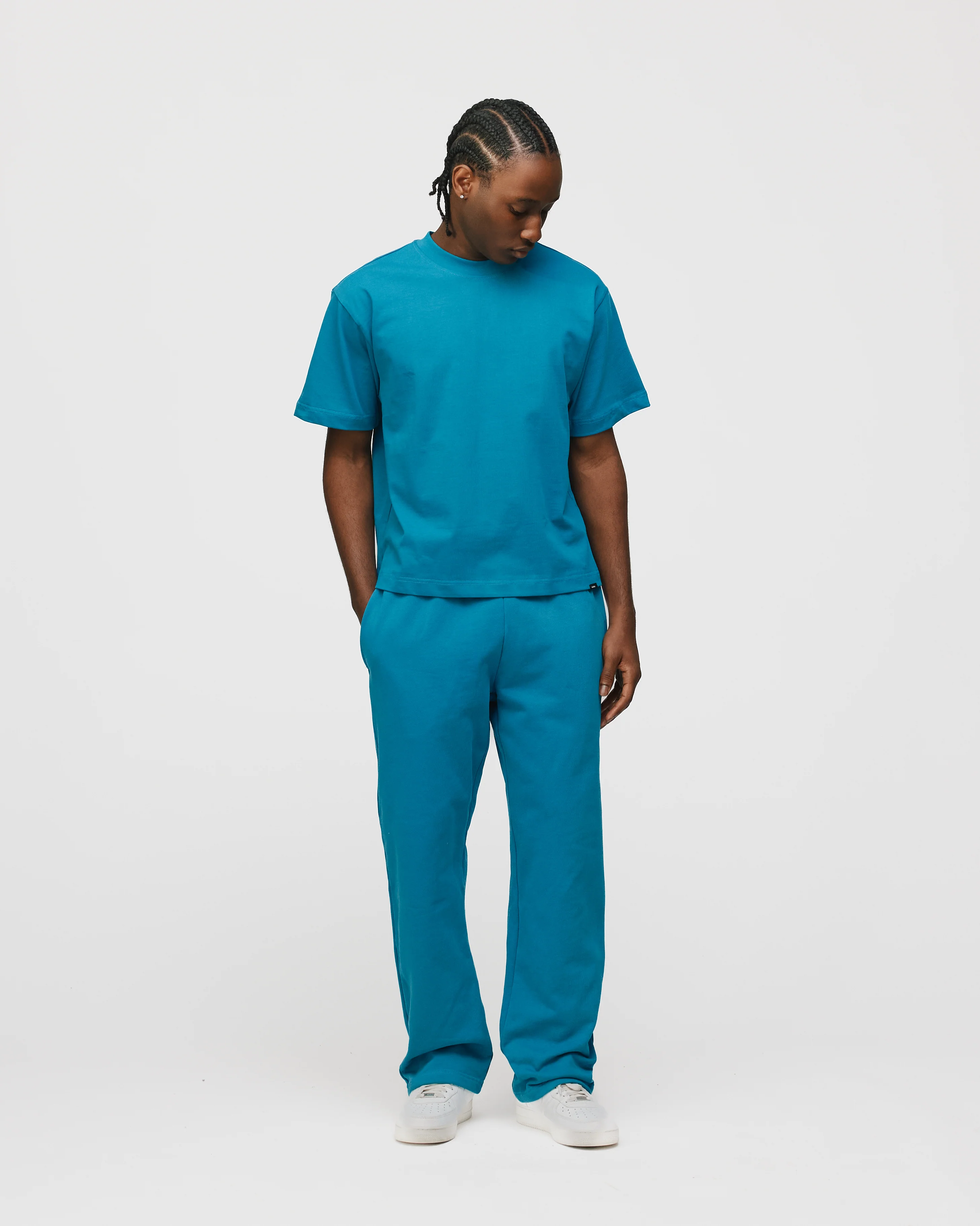 Cropped T-Shirt - Aqua