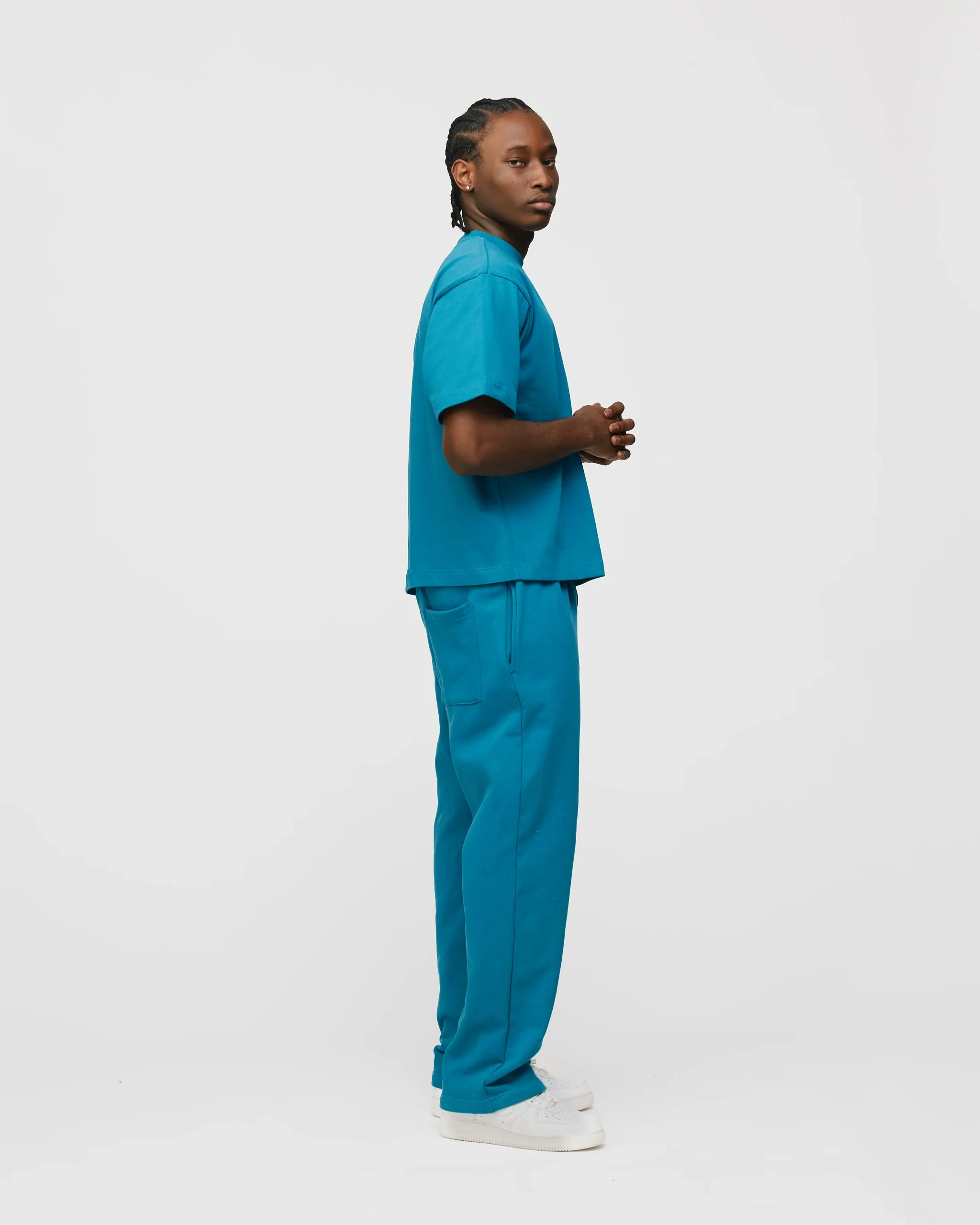 Cropped T-Shirt - Aqua