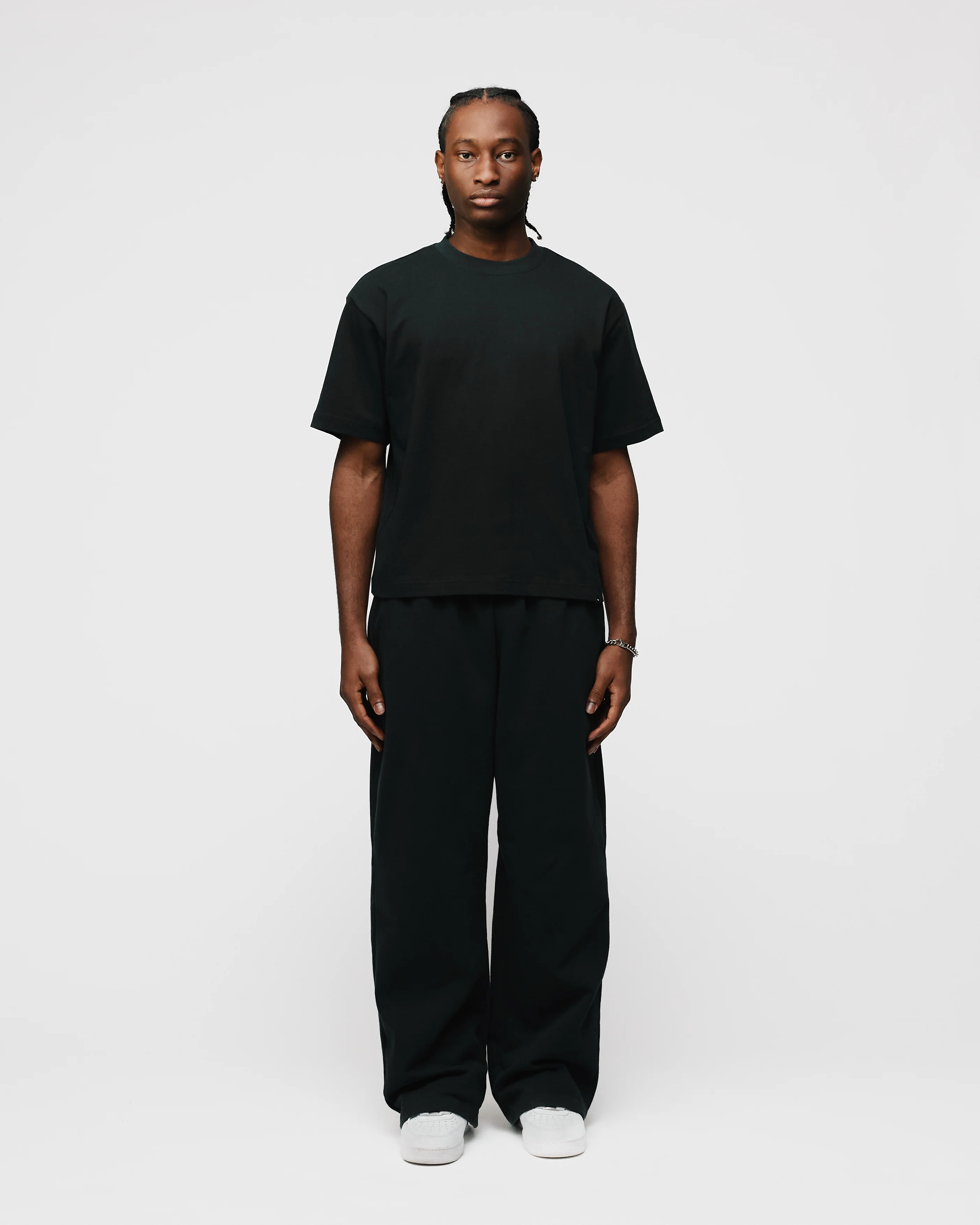 Cropped T-Shirt - Black