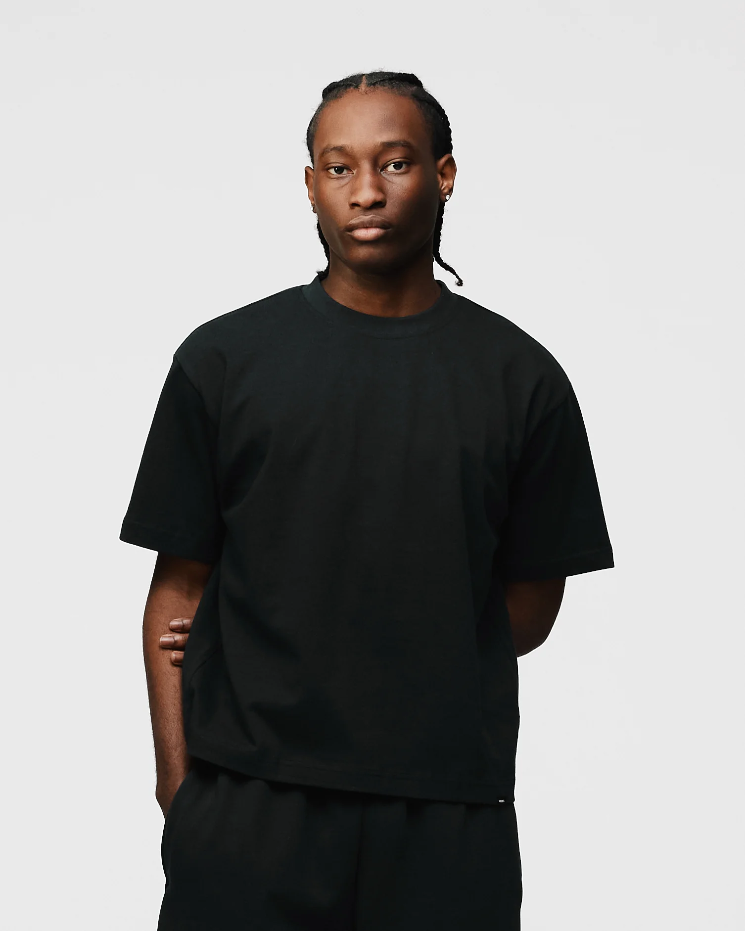 Cropped T-Shirt - Black